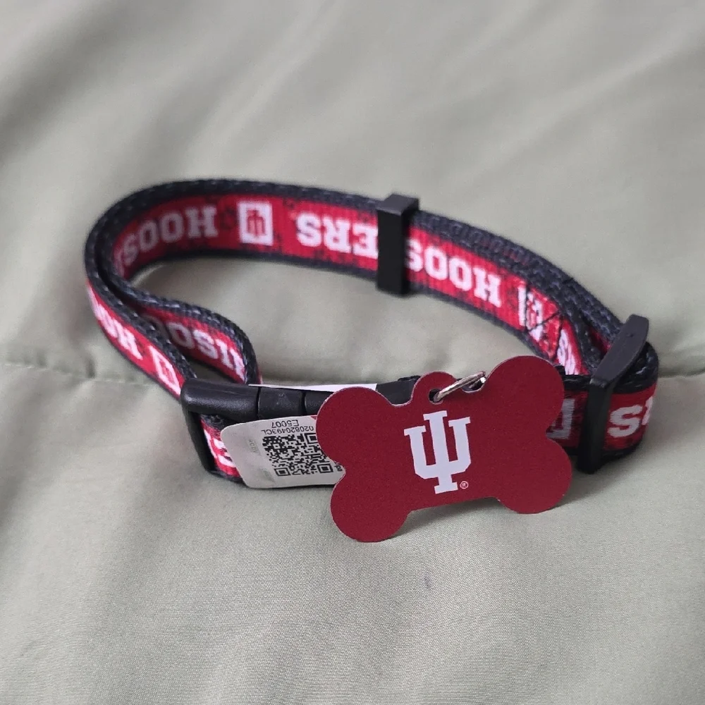 Indiana University Pet Collar and Tag Set